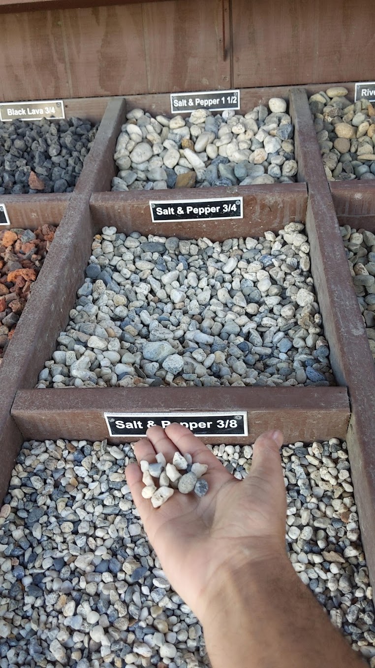 Salt & Pepper River Rocks in various sizes